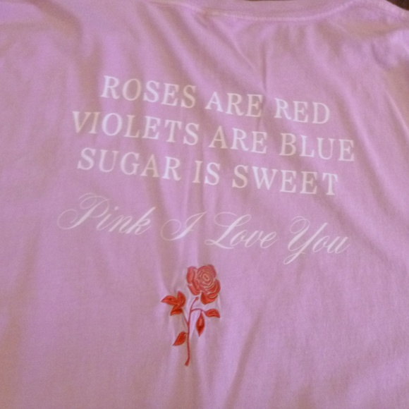 2 VICTORIA'S SECRET VALENTINE HEARTS & ROSES T SHIRTS SZ-L w/BONUS WRISTLET - Picture 12 of 16